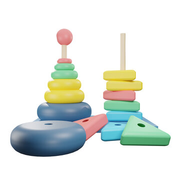 stacking wooden blocks pyramid 1