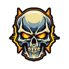 Skull Esport Logo Vector