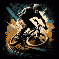 club bicycle bikes bmx race sport extreme illustration