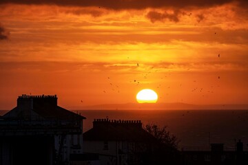 Sunrise over the English Channel