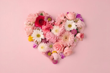 bouquet of roses, valentine motherday Heart