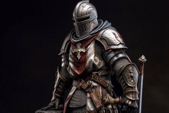 Crusader knight, created with generative AI