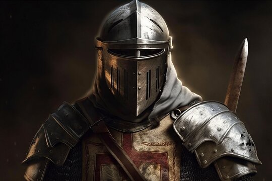 Crusader knight, created with generative AI