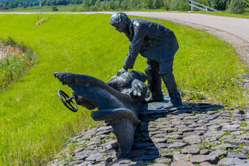 In 1953 Shipper Evegfroen prevented a disaster by putting boat in the dike at Nieuwerkerk aan den...