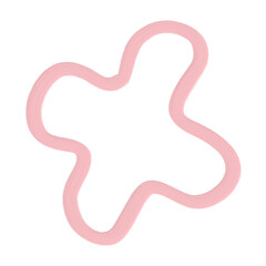Obraz premium pink pastel acrylic element_flower shape