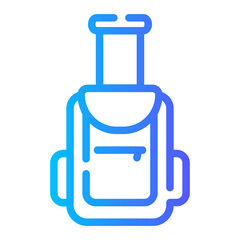 luggage gradient icon