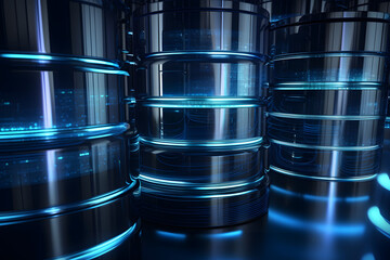 Obraz premium Futuristic Database