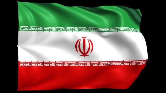 Flag Country Iran Background Loop