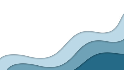 Wave Pappercut Background
