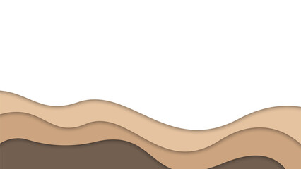 Wave Pappercut Background
