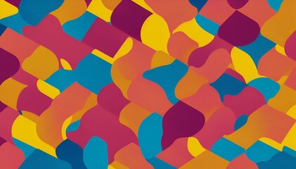 colourful abstract shapes as a background, 70s vibes | Generative Ai