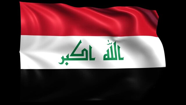 Flag Country Iraq Background Loop
