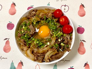 【おうちごはん】具沢山な牛丼