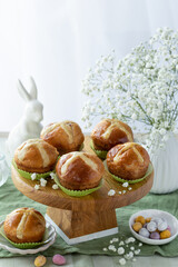 Muffin Easter hot cross buns