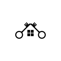 House key icon  isolated on white background 
