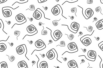 Abstract seamless pattern. Geometrical wallpaper and bed linen print. Backdrop in japanese style.