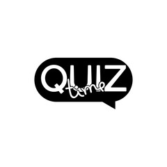 Quiz icon isolated on transparent background