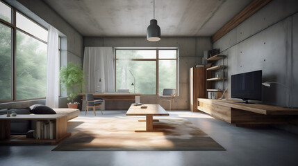 Fototapeta na wymiar Interior design, Living room, concept and ideas. house, room designs. Generative AI.