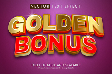 Creating a Golden Bonus Text Effect in Adobe Illustrator - obrazy, fototapety, plakaty