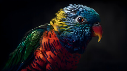 Fototapeta premium rainbow lorikeet parrot
