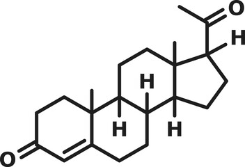 Progesterone steroid hormone molecular formula