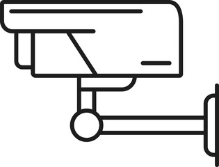 Monitoring web camera, surveillance cam, CCTV icon
