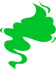 Smog fog cloud spread bad smell, smoke poison gas