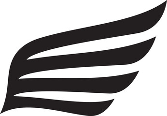 Hawk or falcon bird wing, heaven freedom emblem