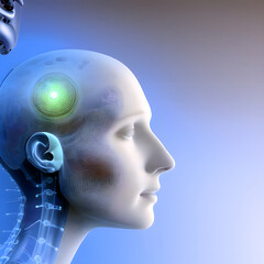 Obraz premium Telemedizin, medizinische Technologie. Online Videochat - ai generierte digitale Kunst