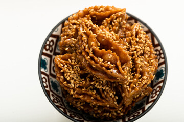 Moroccan Masterpiece: Chebakia's Alluring Table Presence