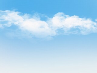 Blue sky with clouds. Illustration drawn from tablet use for graphic background in sky concept.
