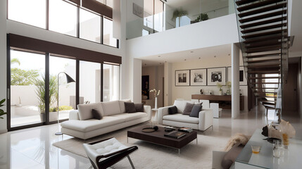 Interior design, Living room, concept and ideas. house, room designs. Generative AI.