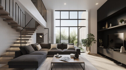 Obraz na płótnie Canvas Interior design, Living room, concept and ideas. house, room designs. Generative AI.