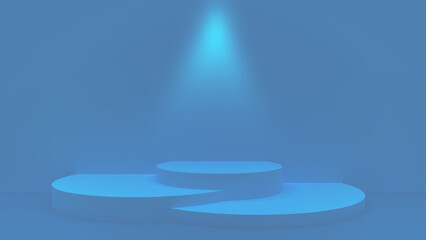 3d background product display podium scene with leaf geometric platform.