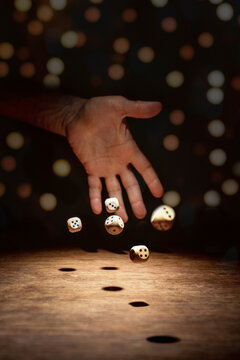 playing dice 