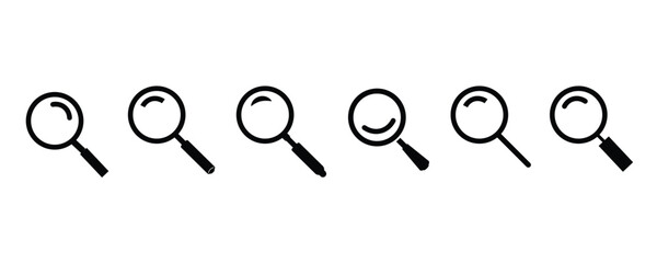 search icon vector on white background