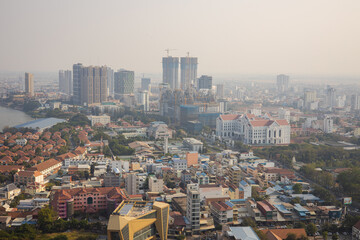 Landscape at KohPich at Phnompenh capital - landmarks