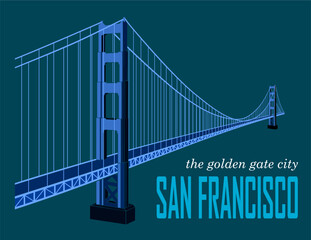 san fransisco icon (blue tosca)