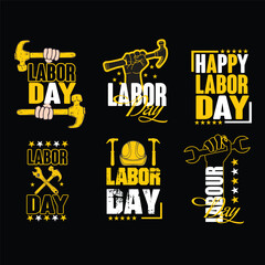Vector labor day t-shirt design