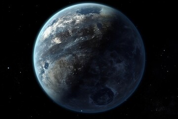 Obraz na płótnie Canvas View of a planet from space 