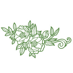 Outline Floral Element