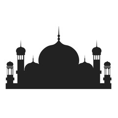 Mosque Silhouette Element