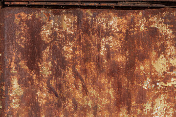 texture di un metallo completamente arrugginito 