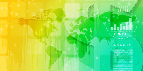 2d illustration world map abstract background