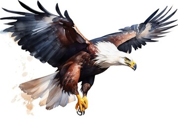 Obraz premium African Fish Eagle Flying bird eyes views