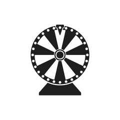 spin wheel logo icon design vector