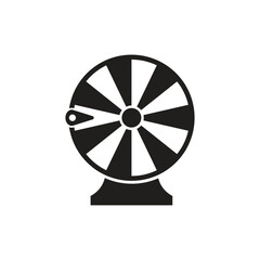spin wheel logo icon design vector