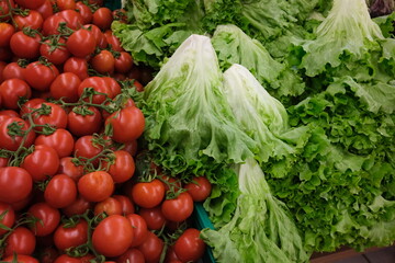 red and green vegetables