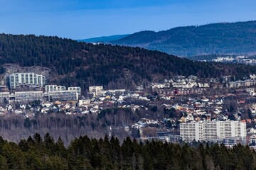 View of Oslo from Holmenkollen Norway