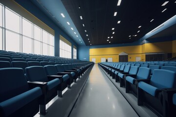 Empty lecture hall auditorium in university